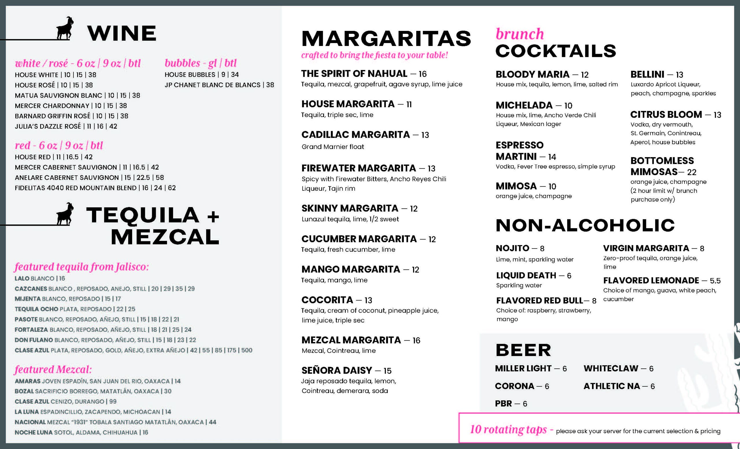 Perch brunch cocktails